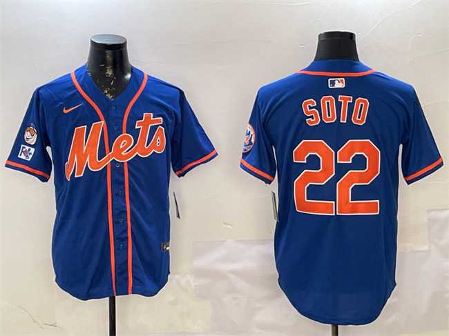 Men's New York Mets #22 Juan Soto Royal 2025 Spring Training Alternate Limited Stitched Jersey,We sell and wholesale Men's New York Mets #22 Juan Soto Royal 2025 Spring Training Alternate Limited Stitched Jersey on line form chian!